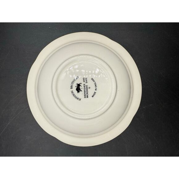 2 Vintage Johnson Brothers Lynton Pink Floral 6" Soup/Cereal Bowls - Picture 5 of 9